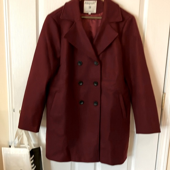 allegra Jackets & Blazers - 🧥NWOT WOMANS FAUX WOOL DOUBLE BREASTED COAT